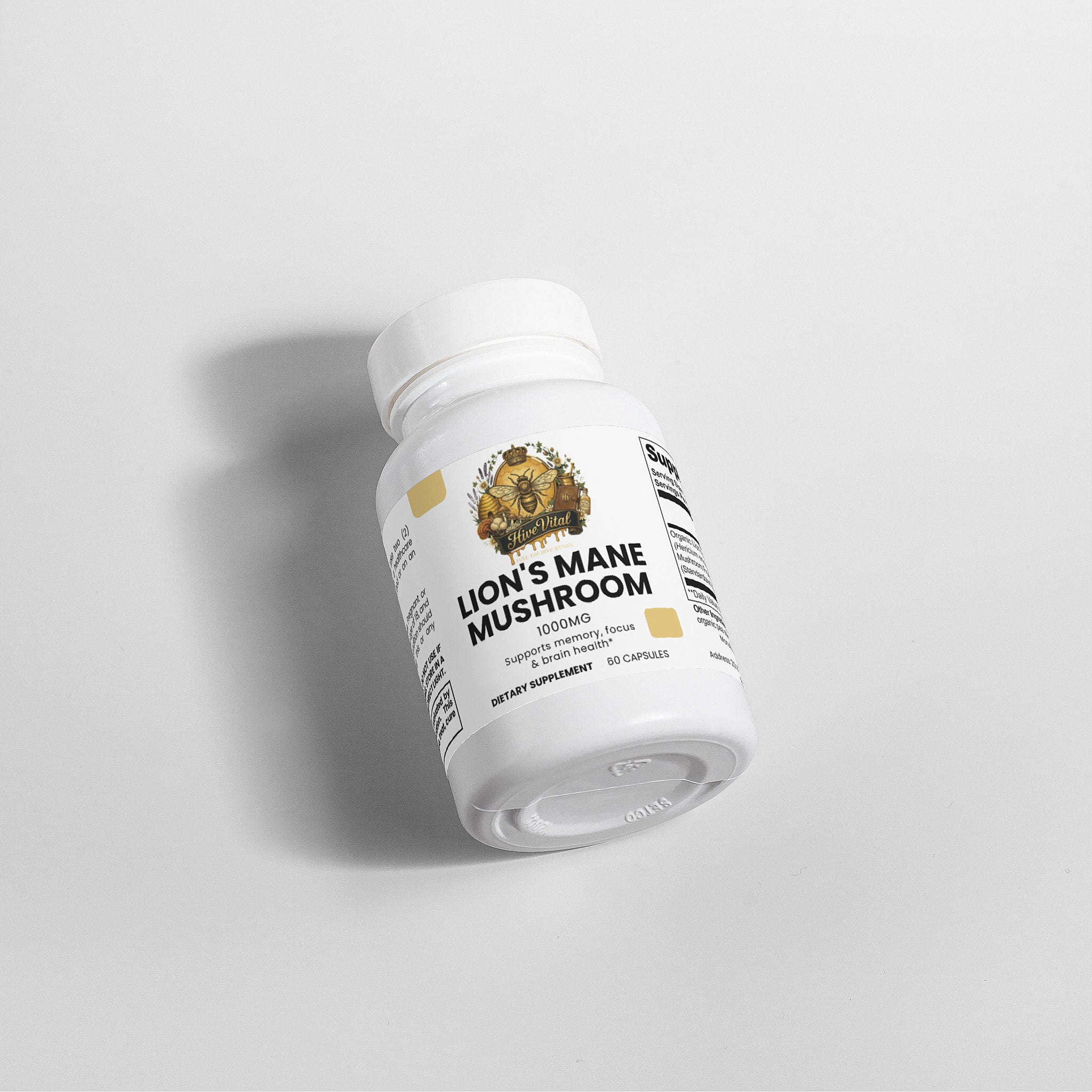 Lion's Mane Mushroom - Gluten Free, Non-GMO, Vegan, Lactose Free
