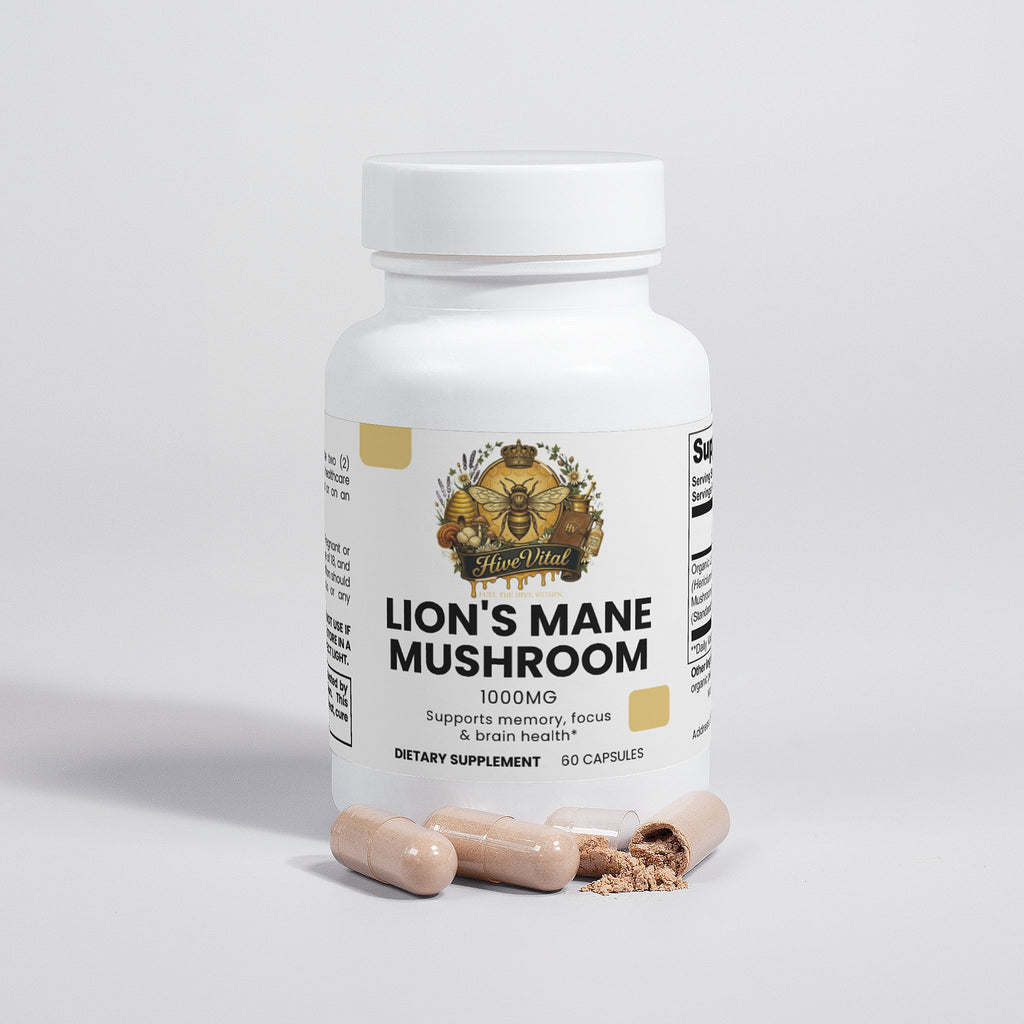Lion's Mane Mushroom - Gluten Free, Non-GMO, Vegan, Lactose Free