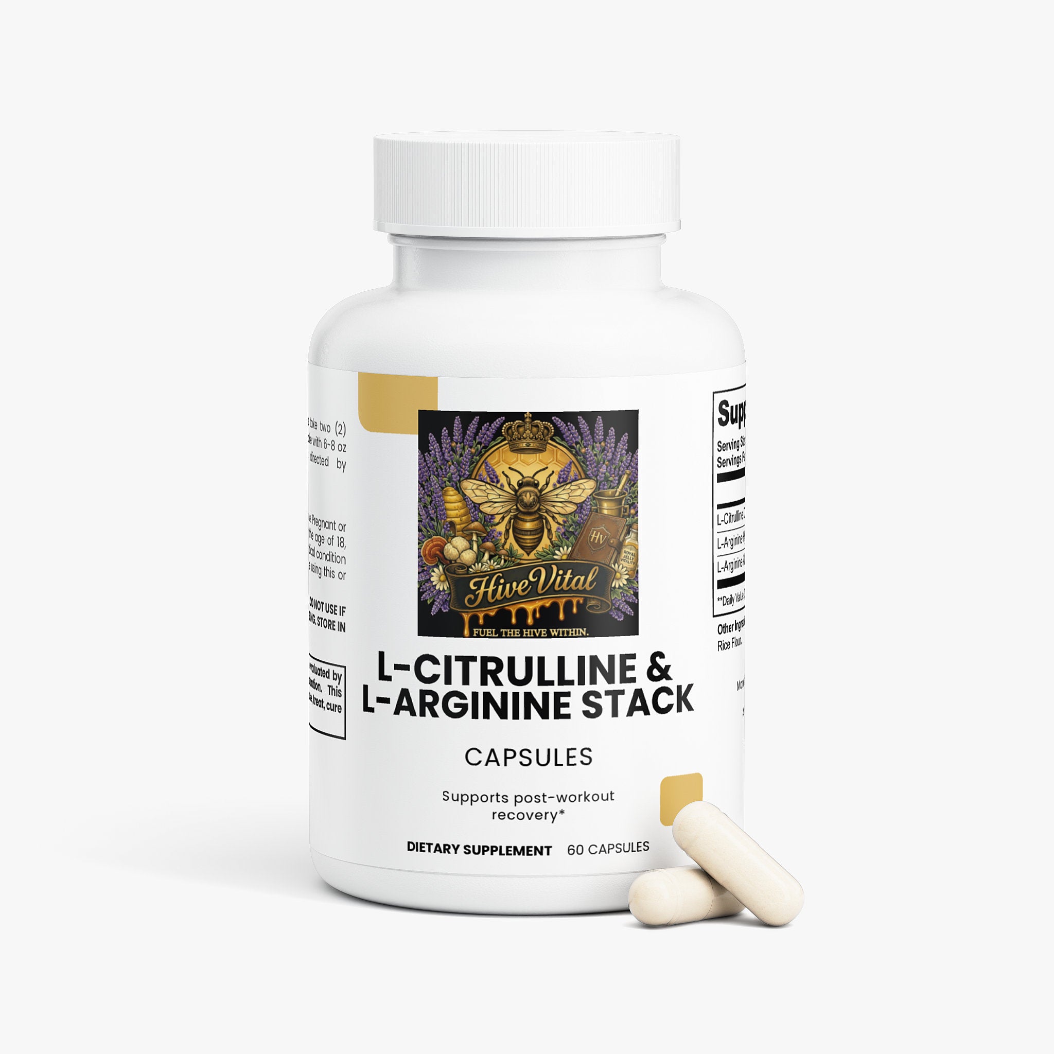 L-Citrulline & L-Arginine Stack ~ Vegan, Non-GMO, Gluten Free