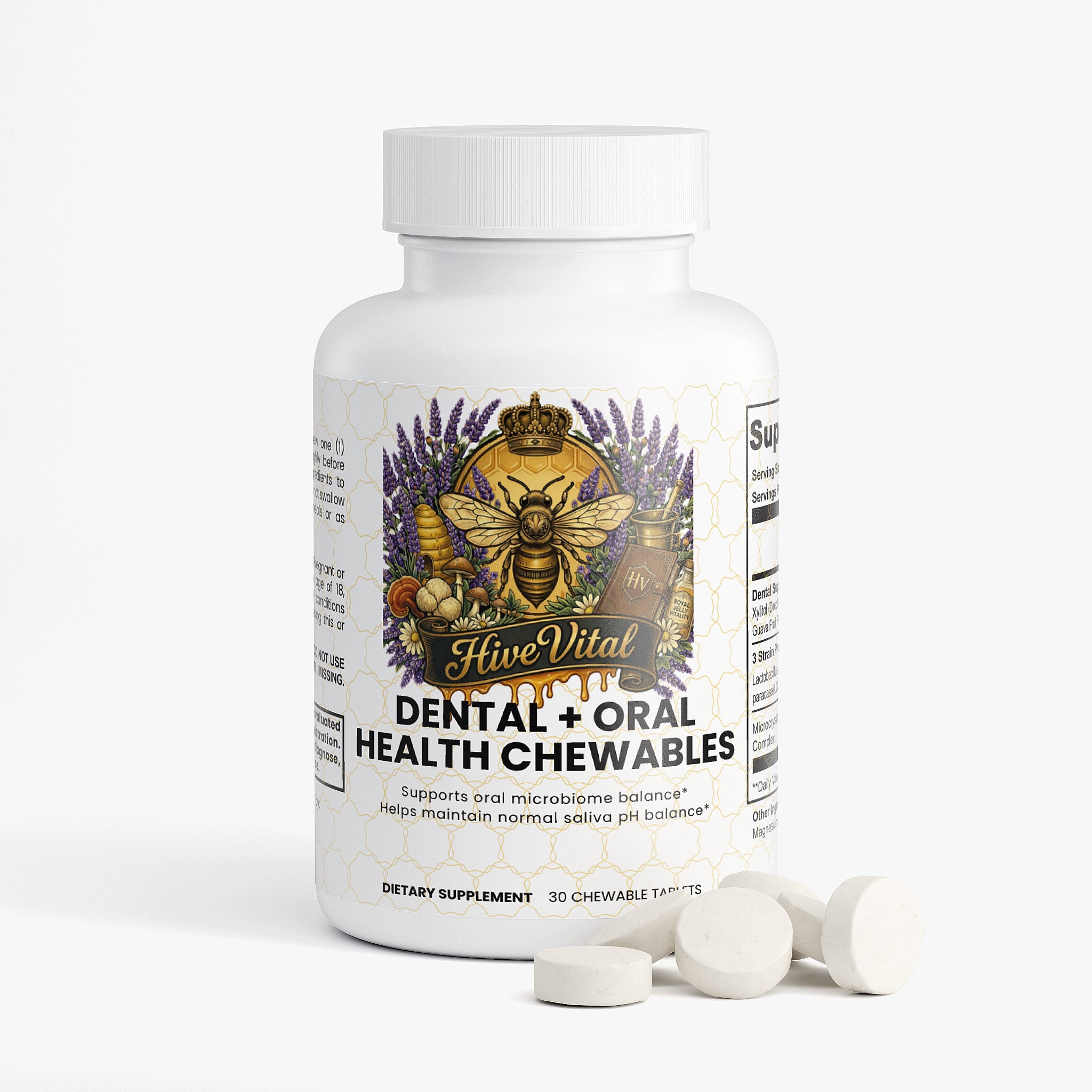 Dental + Oral Health Chewables ~ Gluten Free, Non-GMO, Lactose Free & Vegan