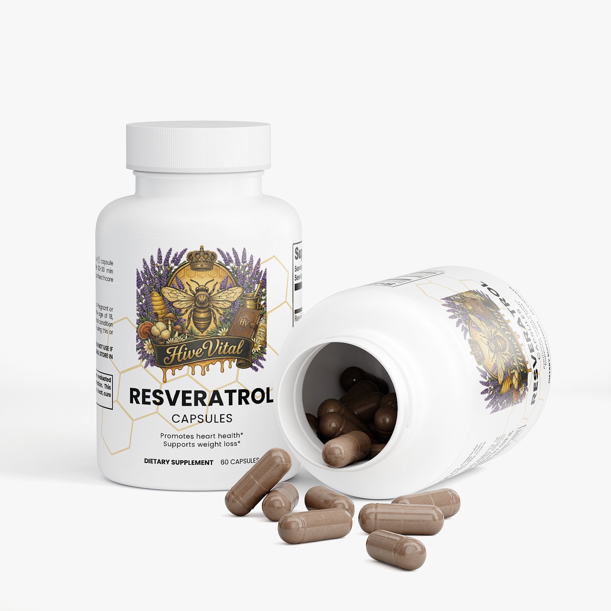 Resveratrol 50% 600mg ~ Vegan, No Fillers, Gluten Free, 100% Natural