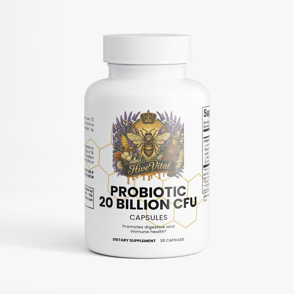 Probiotic 20 Billion ~ Vegan, 100% Natural, Lactose & Gluten Free