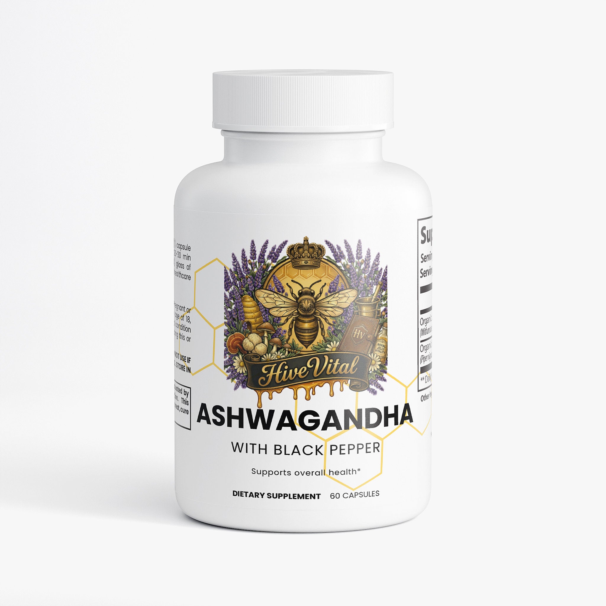 Ashwagandha ~ 100% Natural, Gluten & Lactose Free, Vegan
