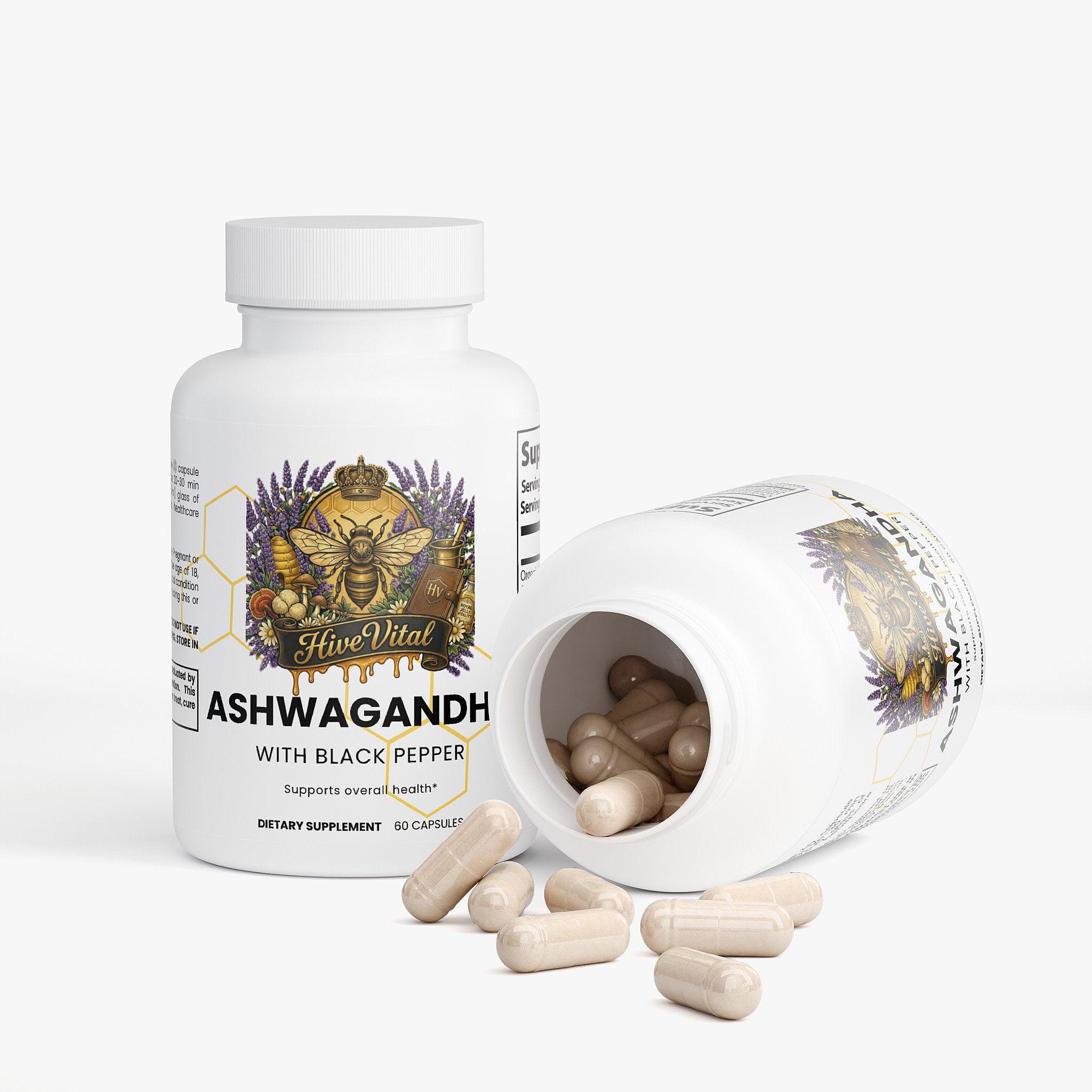 Ashwagandha ~ 100% Natural, Gluten & Lactose Free, Vegan