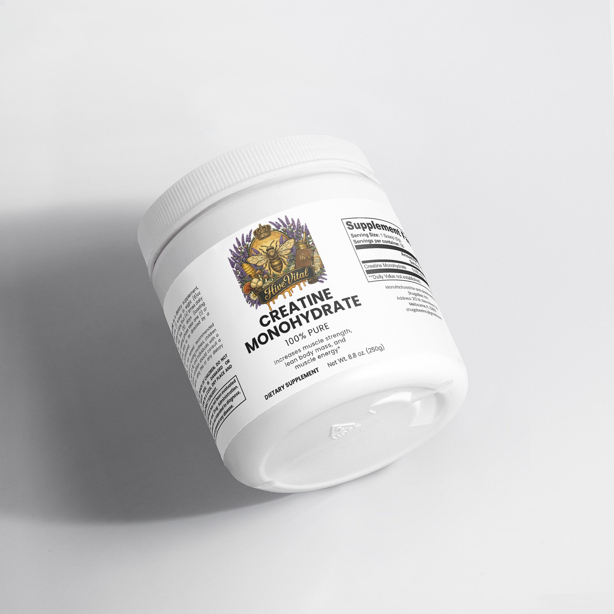 Creatine Monohydrate ~ Gluten & Lactose Free, Non-GMO, Vegan