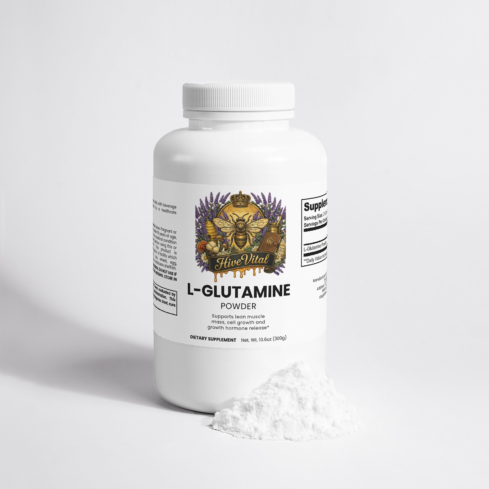 L-Glutamine Powder ~ Vegan, Non-GMO