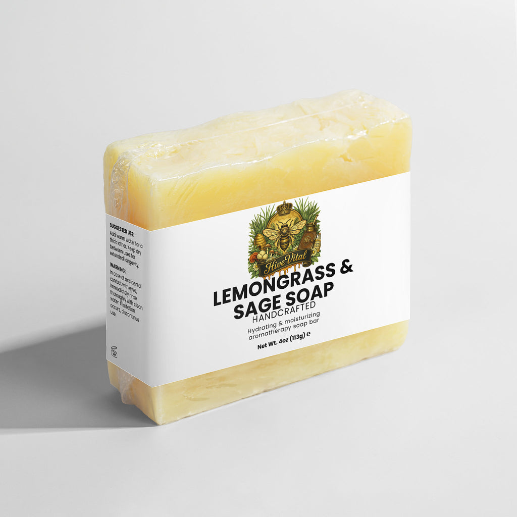 Lemongrass & Sage Soap ~ 100% Natural