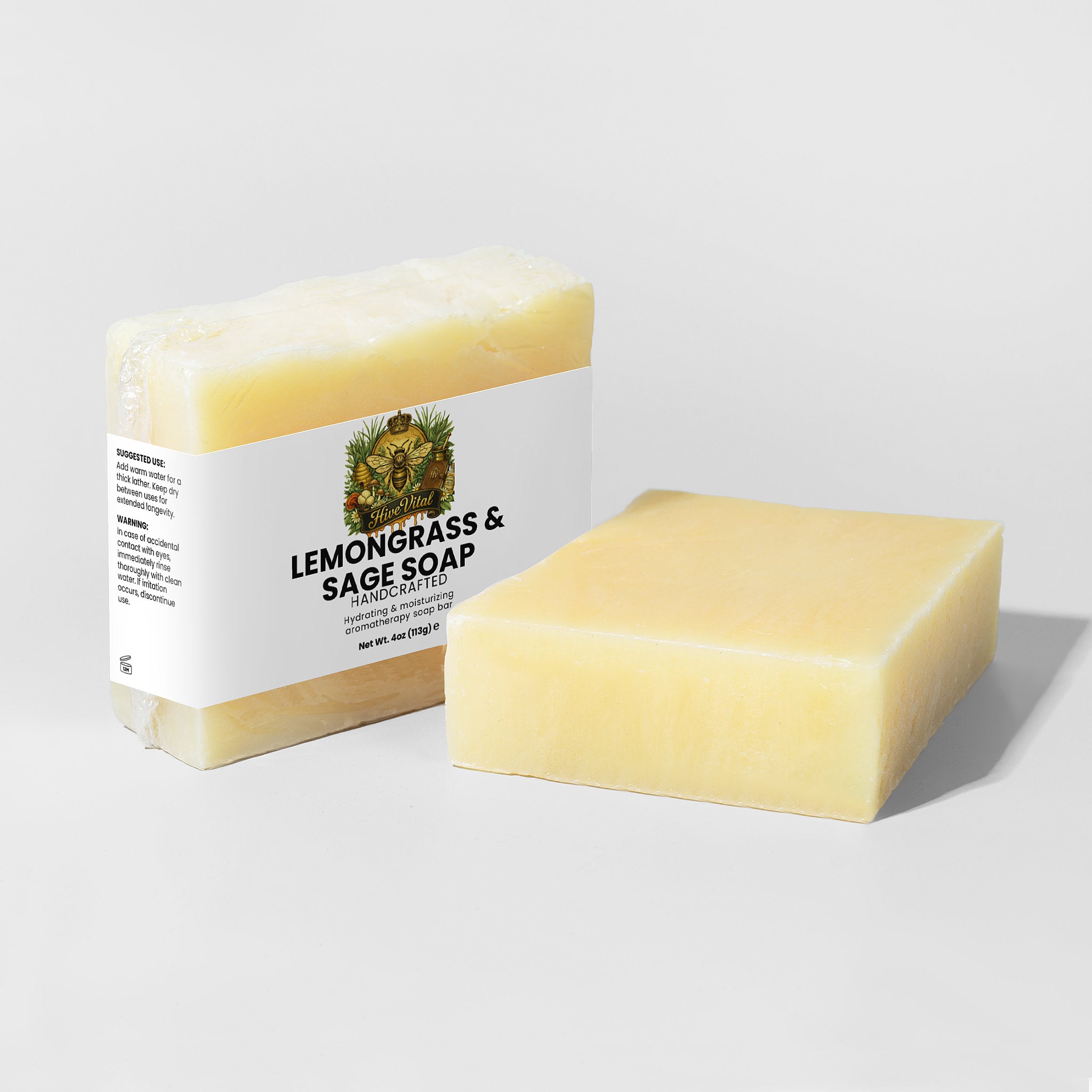 Lemongrass & Sage Soap ~ 100% Natural