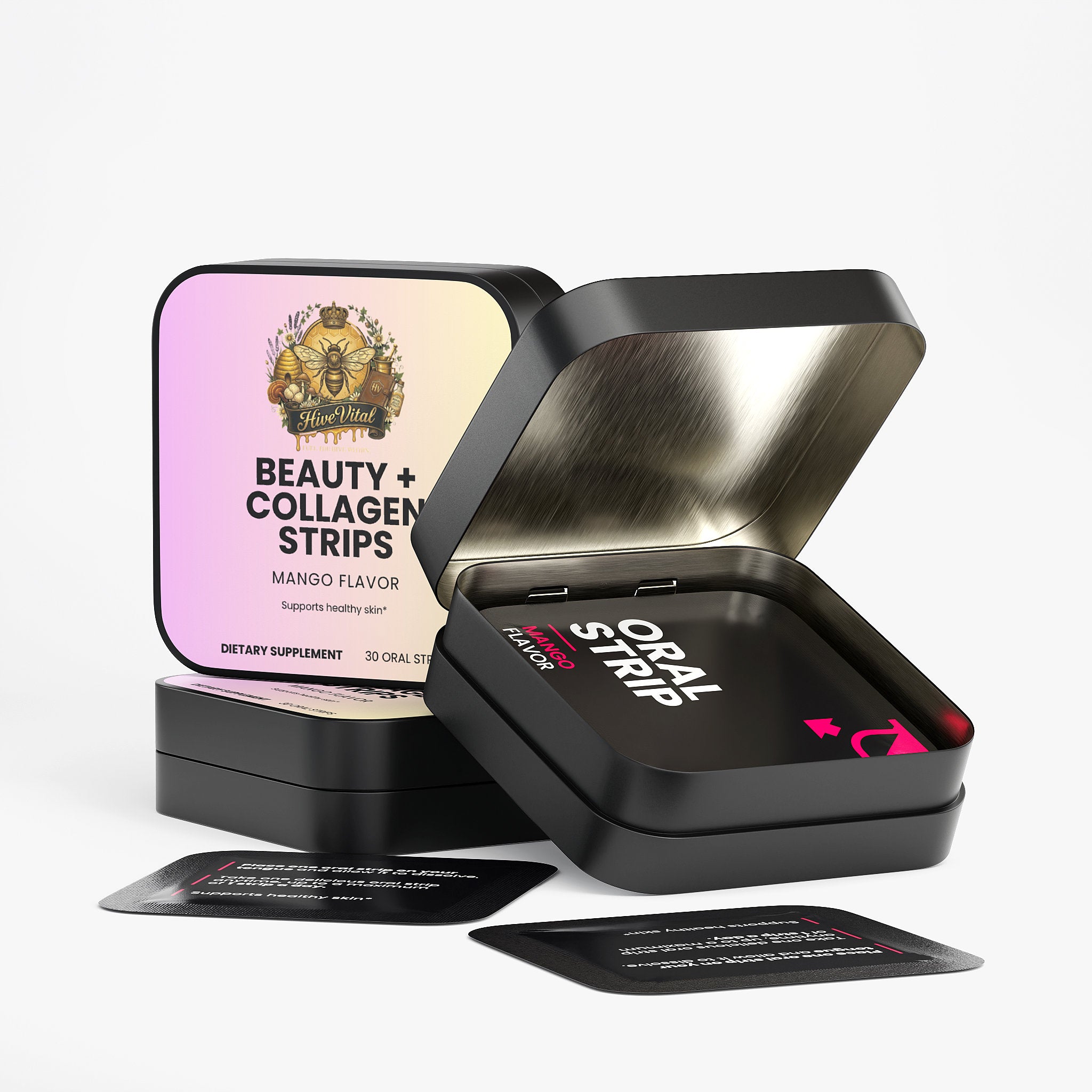 Beauty + Collagen Strips - 100% Natural, Hormone Free, Lactose Free, Antibiotic Free