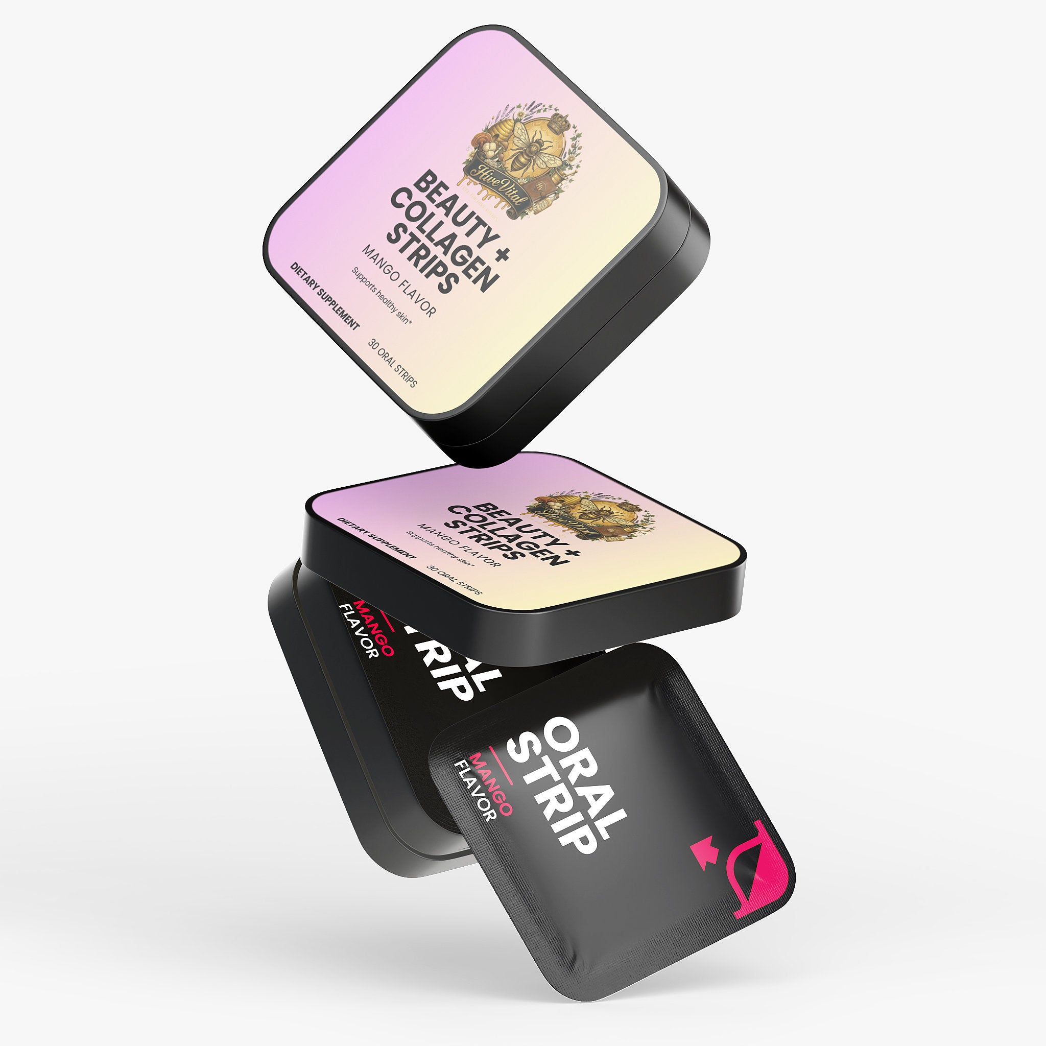 Beauty + Collagen Strips - 100% Natural, Hormone Free, Lactose Free, Antibiotic Free